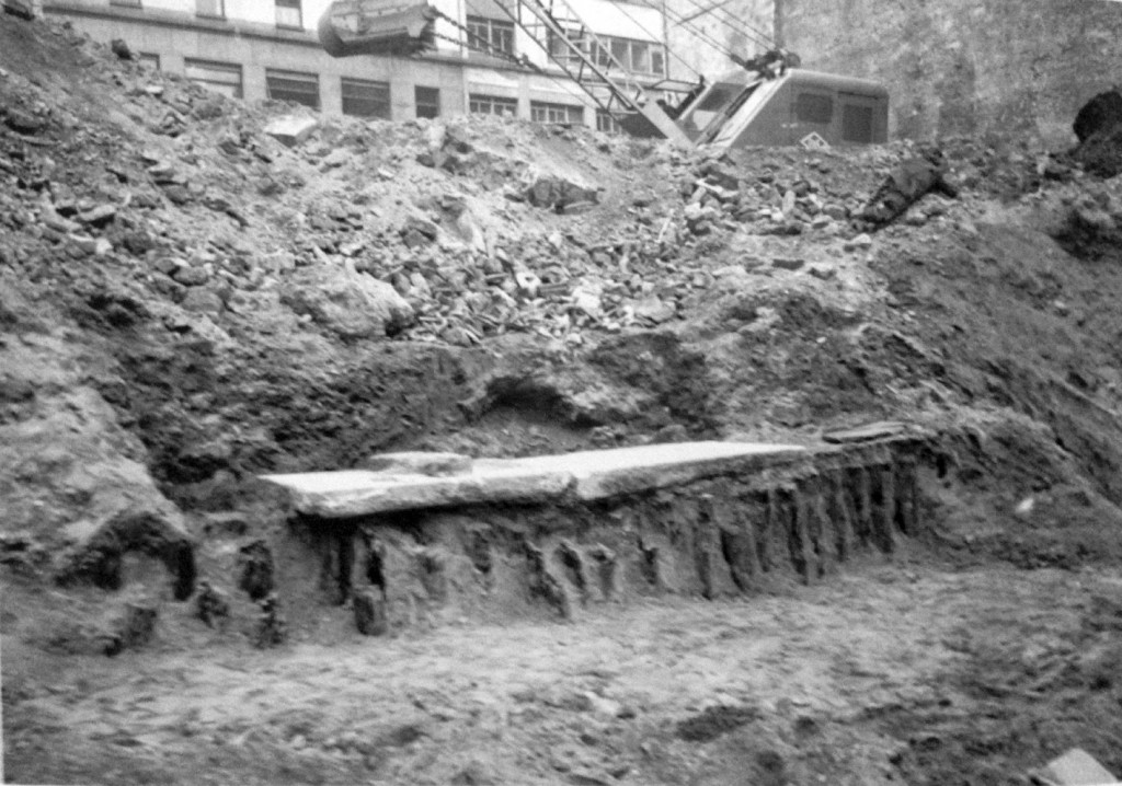 Mediolanum Banchina su palificazioni porto di mediolanum 1960 via Baracchini B