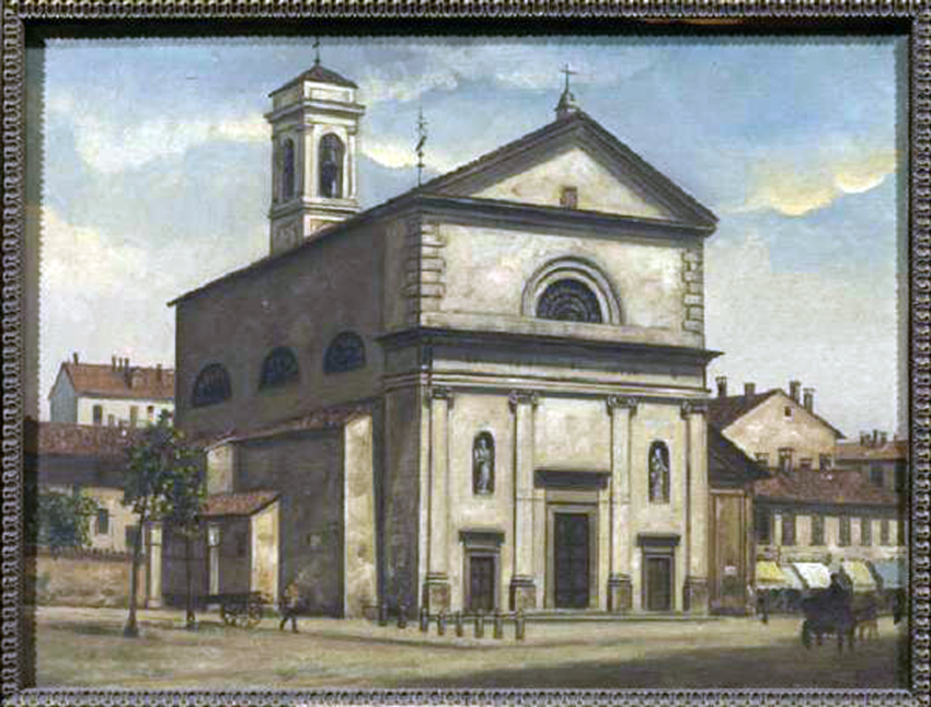 San Pietro in Sala in un dipinto Ottocentesco