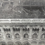 1918 - La Rinascente dopo l'incendio veduta dall'alto