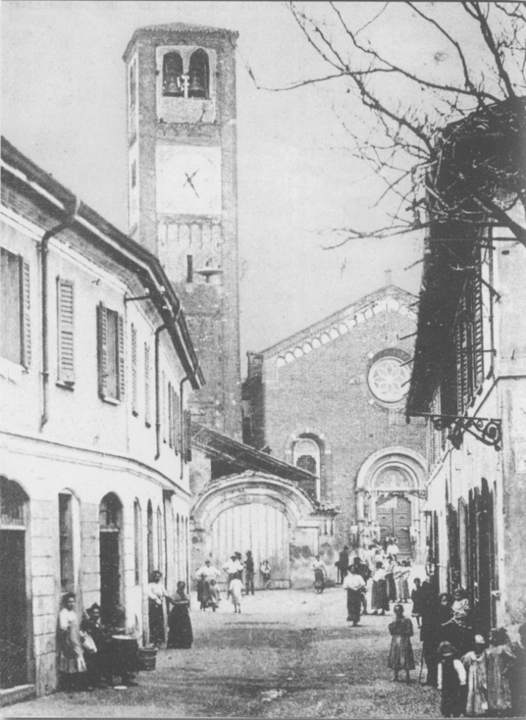 Baggio, via Anselmo da Baggio e Chiesa 1890