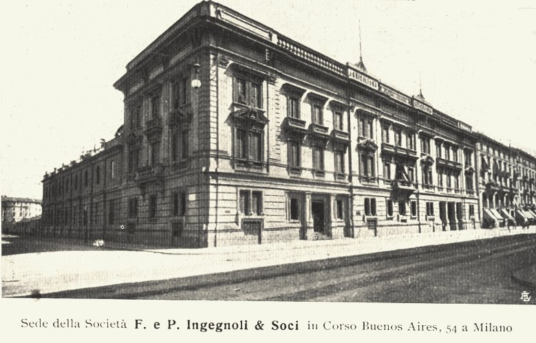 Corso Buenos Aires 54 sede della Ingegnoli e Soci 1895-99