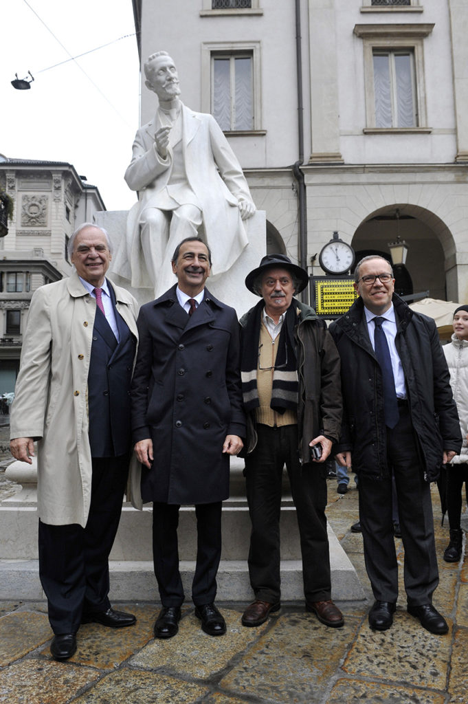 Cerimonia di inaugurazione di Largo Ghiringhelli e della statua di Giulio Ricordi - Milano, 25 novembre 2016