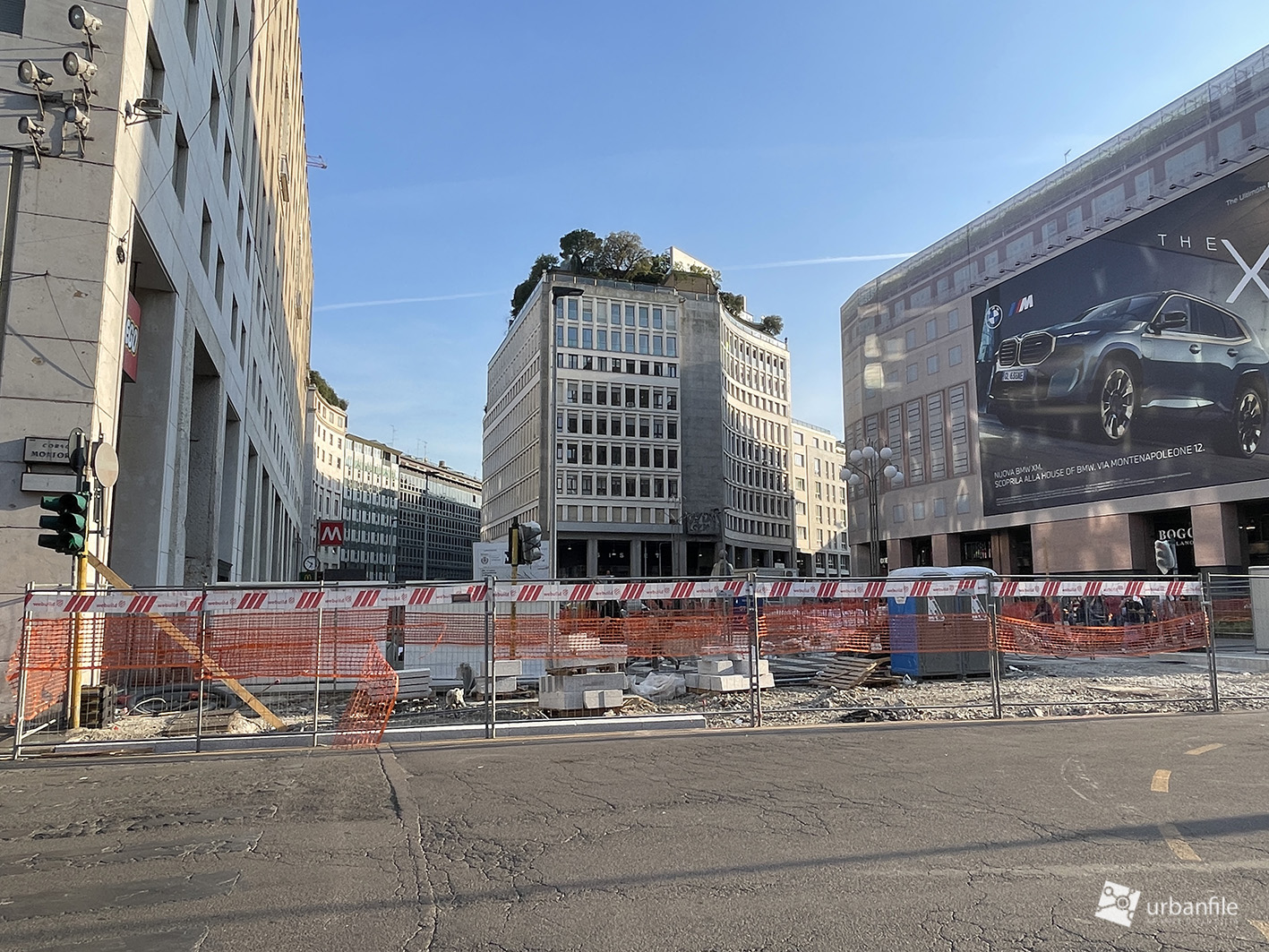 Milano San Babila Cantiere Stazione M E Piazza Maggio