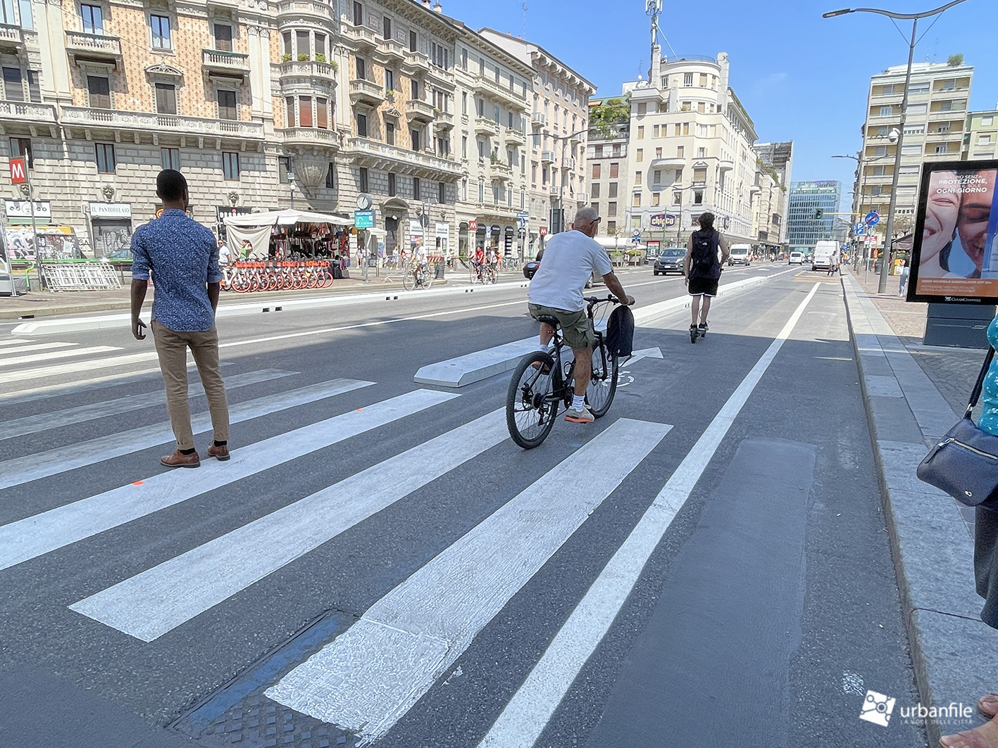 Milano Porta Venezia Loreto Ciclabile Di Corso Buenos Aires Agosto