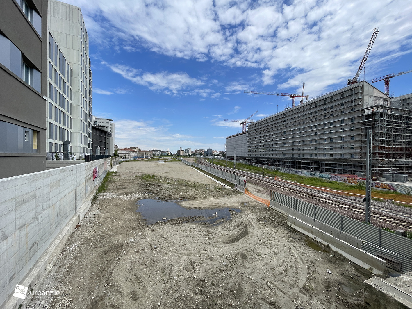 Milano Porta Romana Cantiere Villaggio Olimpico Primi Di Giugno