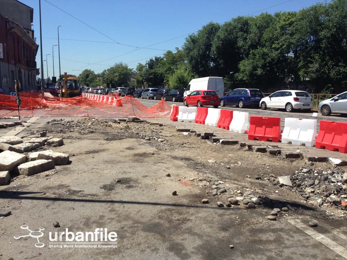 Milano | Navigli – Lavori ai Marciapiedi sulla Ripa di Porta Ticinese