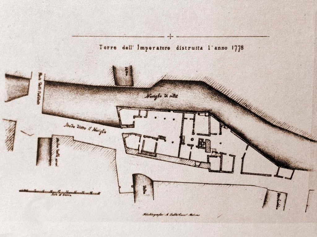 Piantina della torre dell'Imperatore 1790