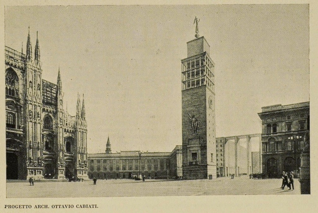 Duomo, Progetto Torre Campanaria Architetto Ottavio Cabiati, anni Trenta