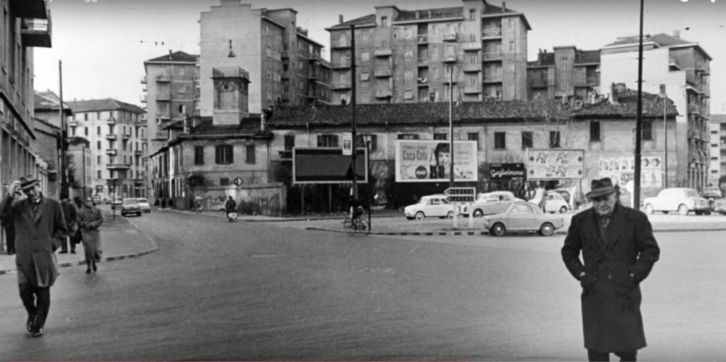 Cagnola - Incrocio via Bodoni e via Pacinotti 1950-55 La vecchia Cort di Finanzier