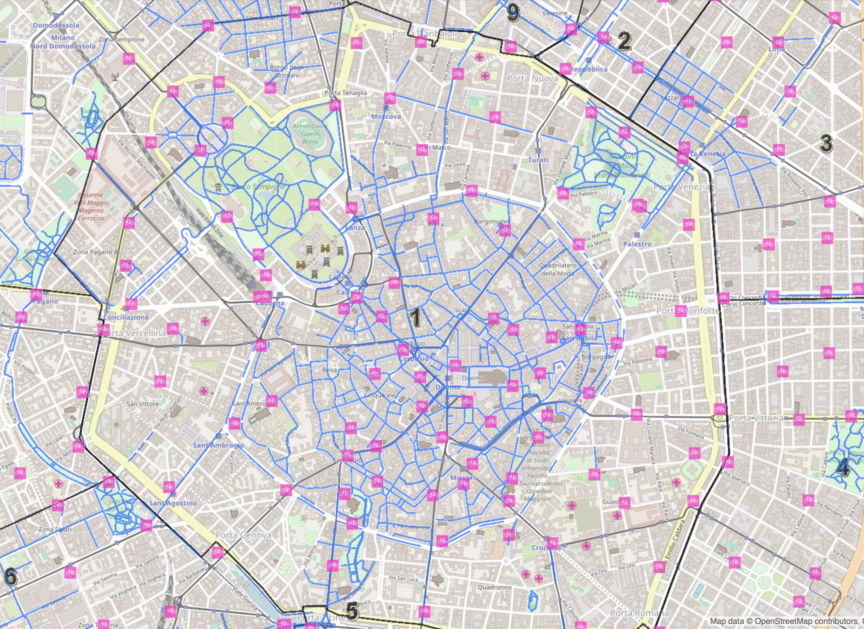 Geoportale_Mappa_Ciclabili_Milano - Urbanfile