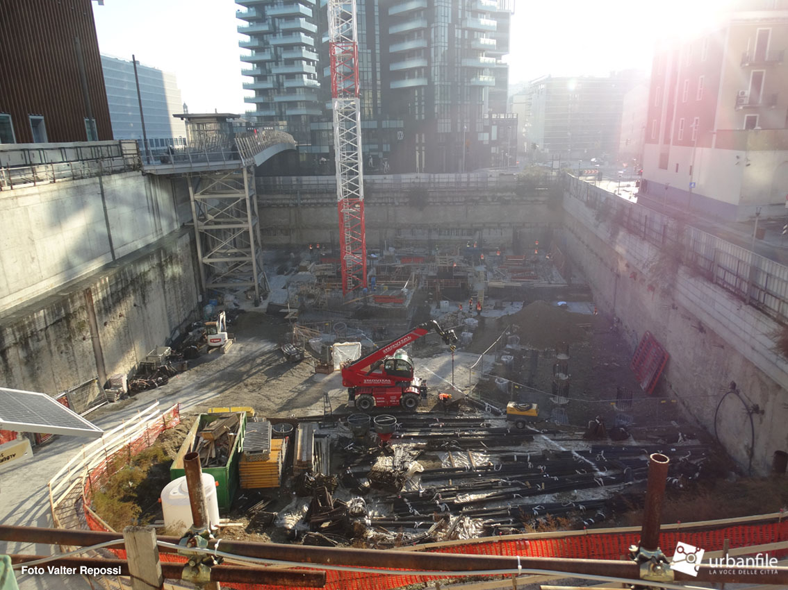 Milano | Porta Nuova – Cantiere Unipol: gennaio 2019