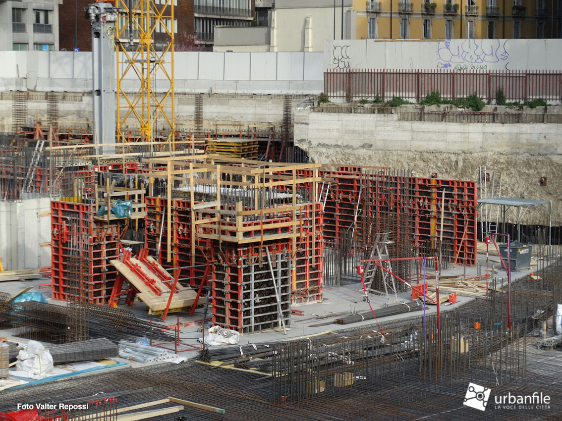 Milano | Centro Direzionale – Cantiere Gioia 22: metà marzo 2019