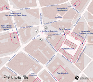 milano mappa di quartiere cordusio