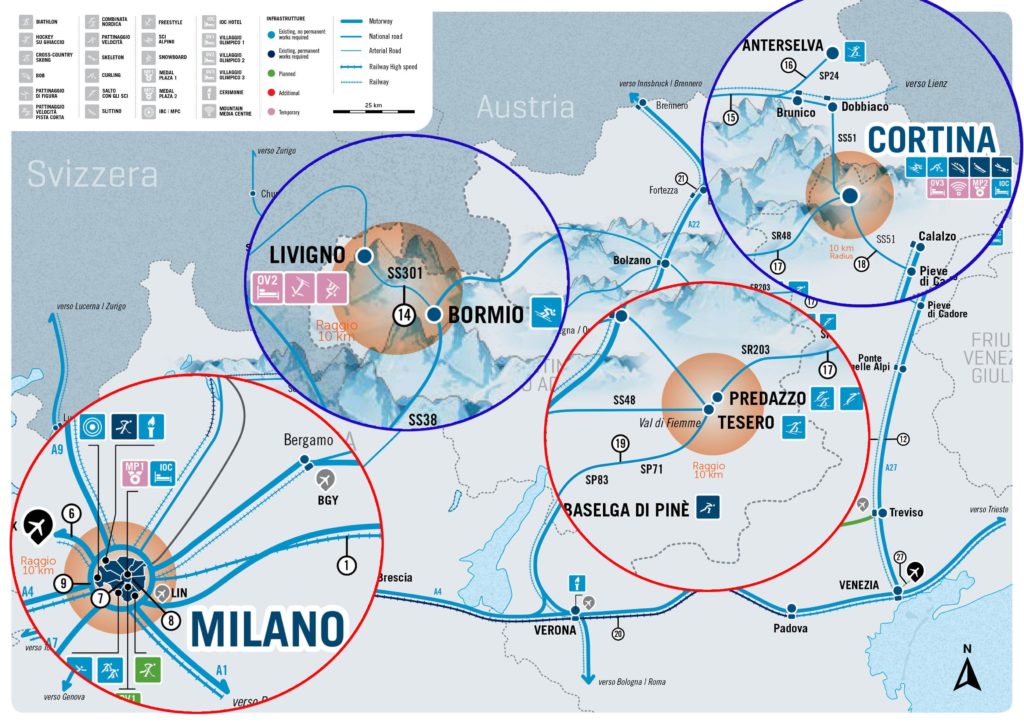 Milano Cortina 2026 Dove Si Svolgeranno Le Gare Mappa 1024x724 
