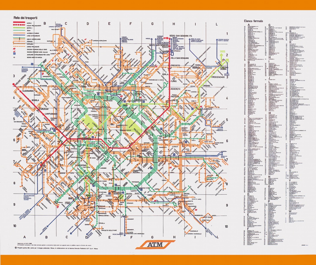 Mappa Linea Atm Milano Mappa Del Centro Di Milano Con I Percorsi