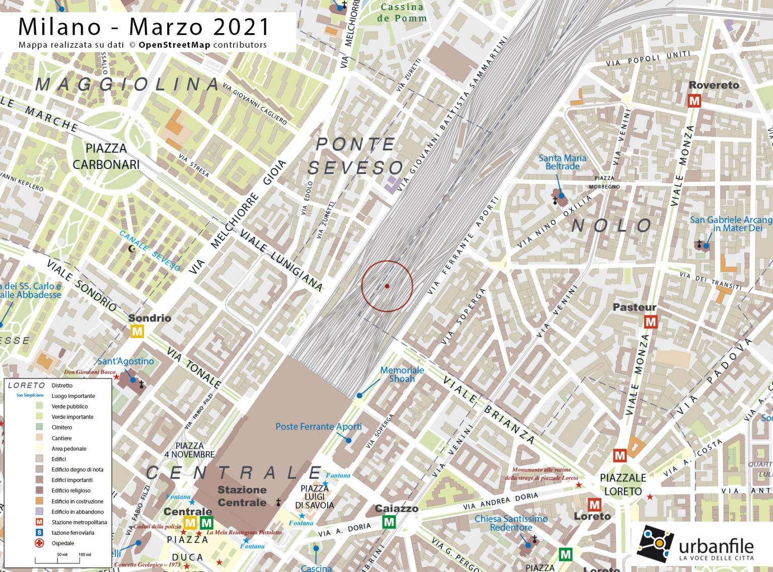 Milano Centrale Cantiere parcheggio via Ferrante Aporti marzo 2021