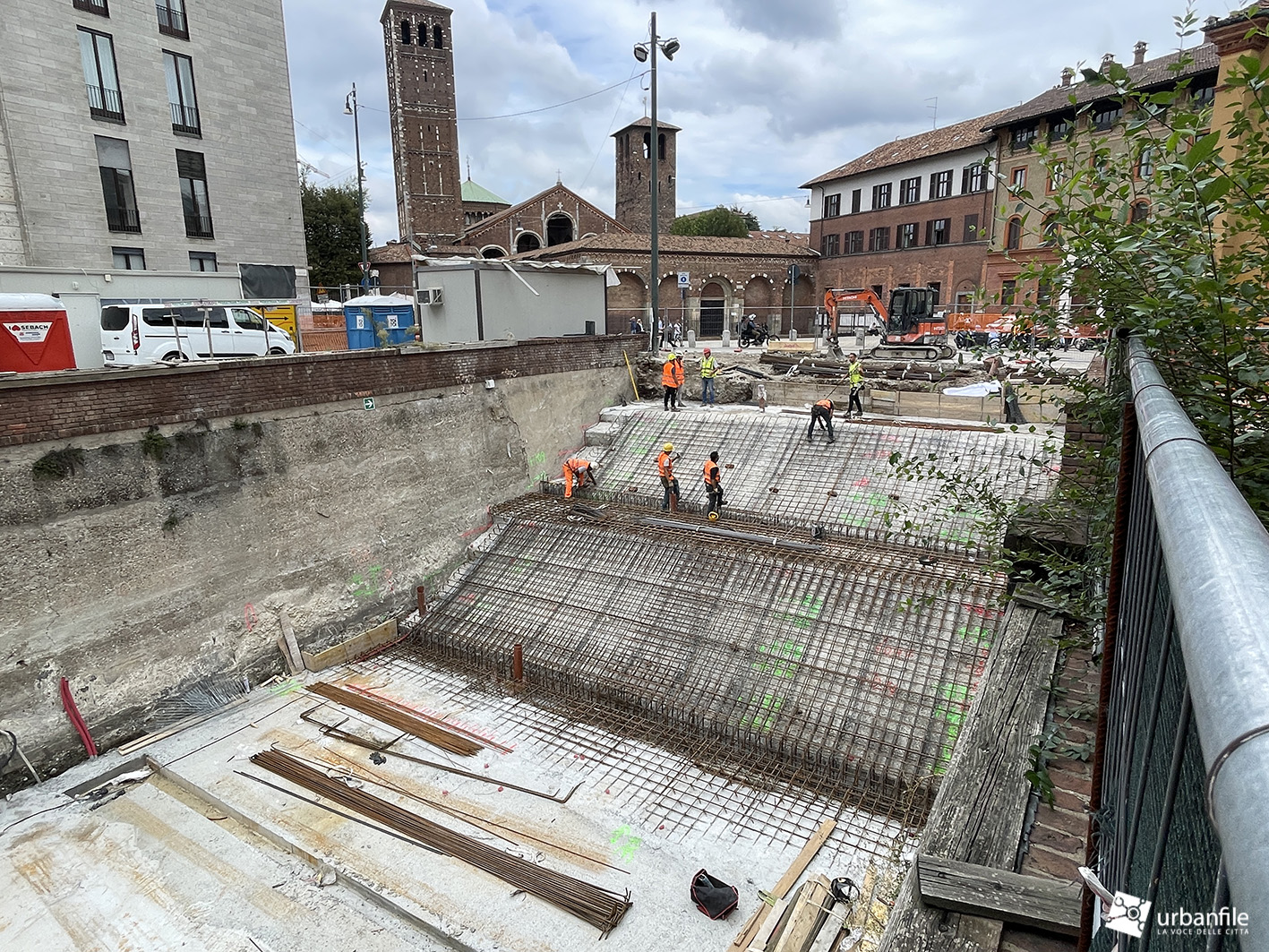 Milano | Sant’Ambrogio – Cantiere M4 e il muro del Naviglio di San Gerolamo: 22 settembre 2023