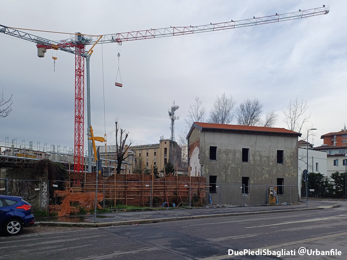 Milano | Lambrate – Cantieri in zona via Folli: febbraio 2024