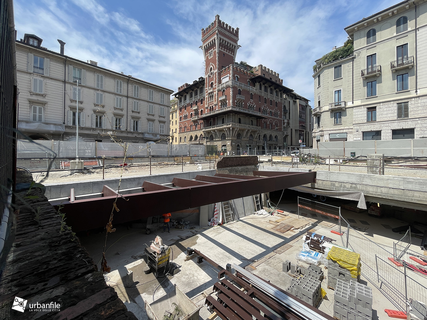 Milano | Centro Storico – Cantiere M4 Sant’Ambrogio: luglio 2024