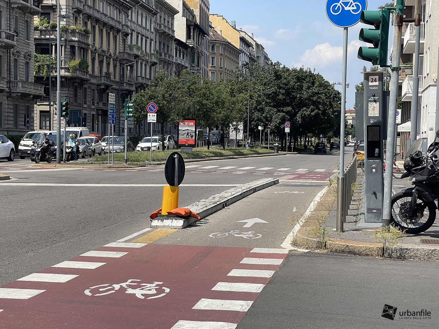 Milano | Porta Monforte – Sistemazione di piazza Tricolore e ciclabili: luglio 2024