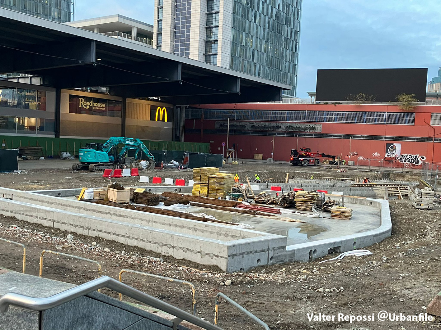 Milano | Porta Garibaldi – Cantiere riqualificazione piazza Freud: dicembre 2024