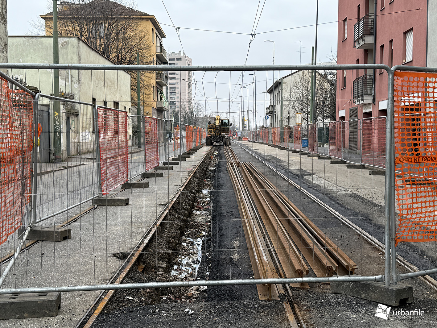 Milano | Certosa Musocco – Cantiere di via Palizzi e via Mambretti: fine febbraio 2025