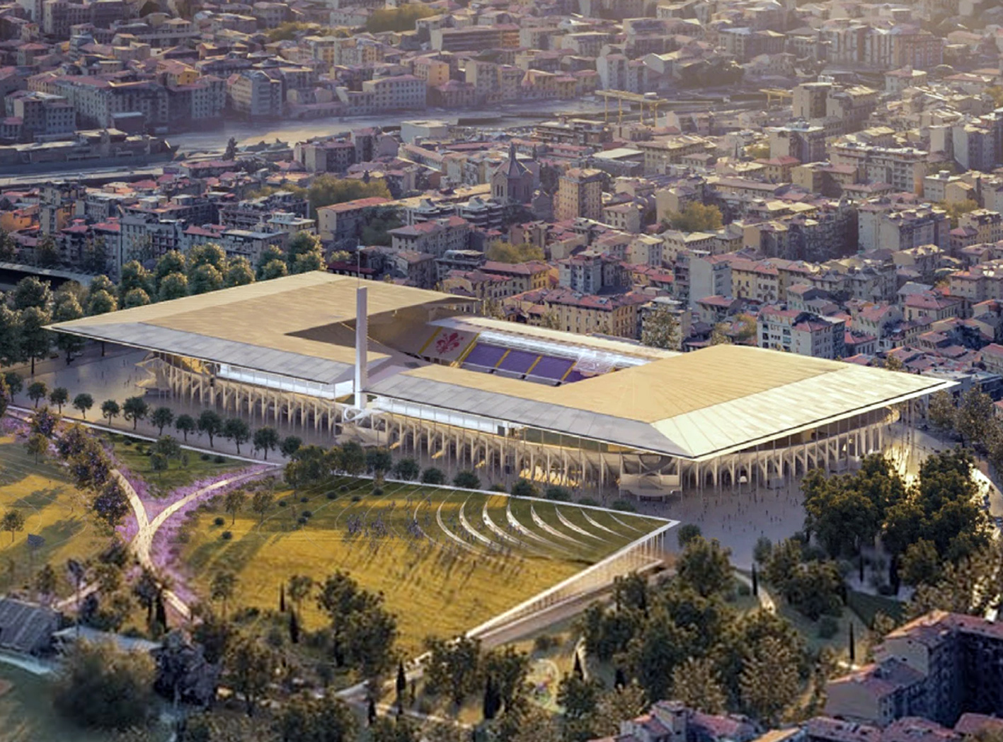 Firenze | Campo di Marte – Continuano i lavori dello Stadio Artemio Franchi. Ecco le novità.