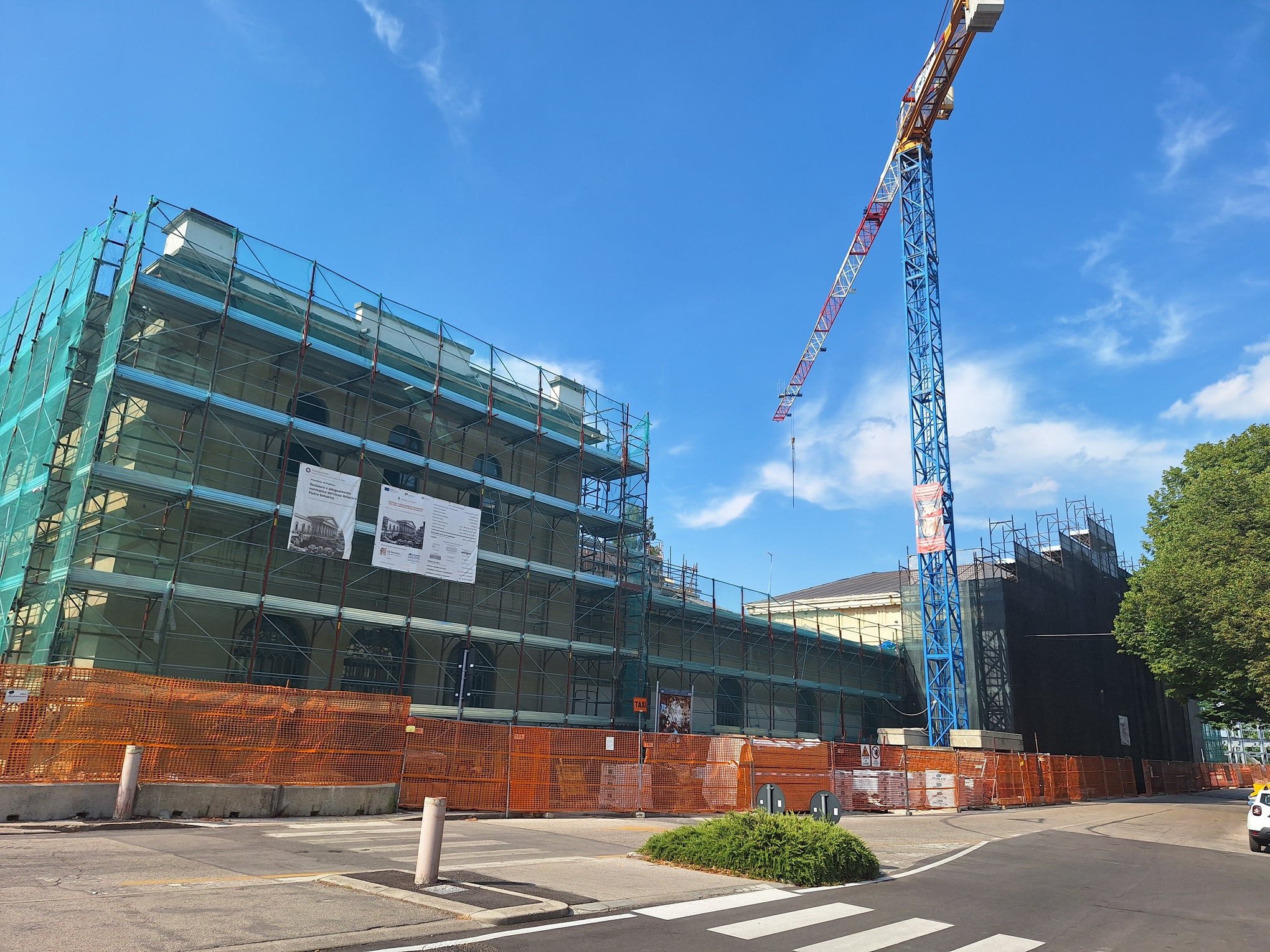 Padova I Liceo Artistico Selvatico: cantiere luglio 2025
