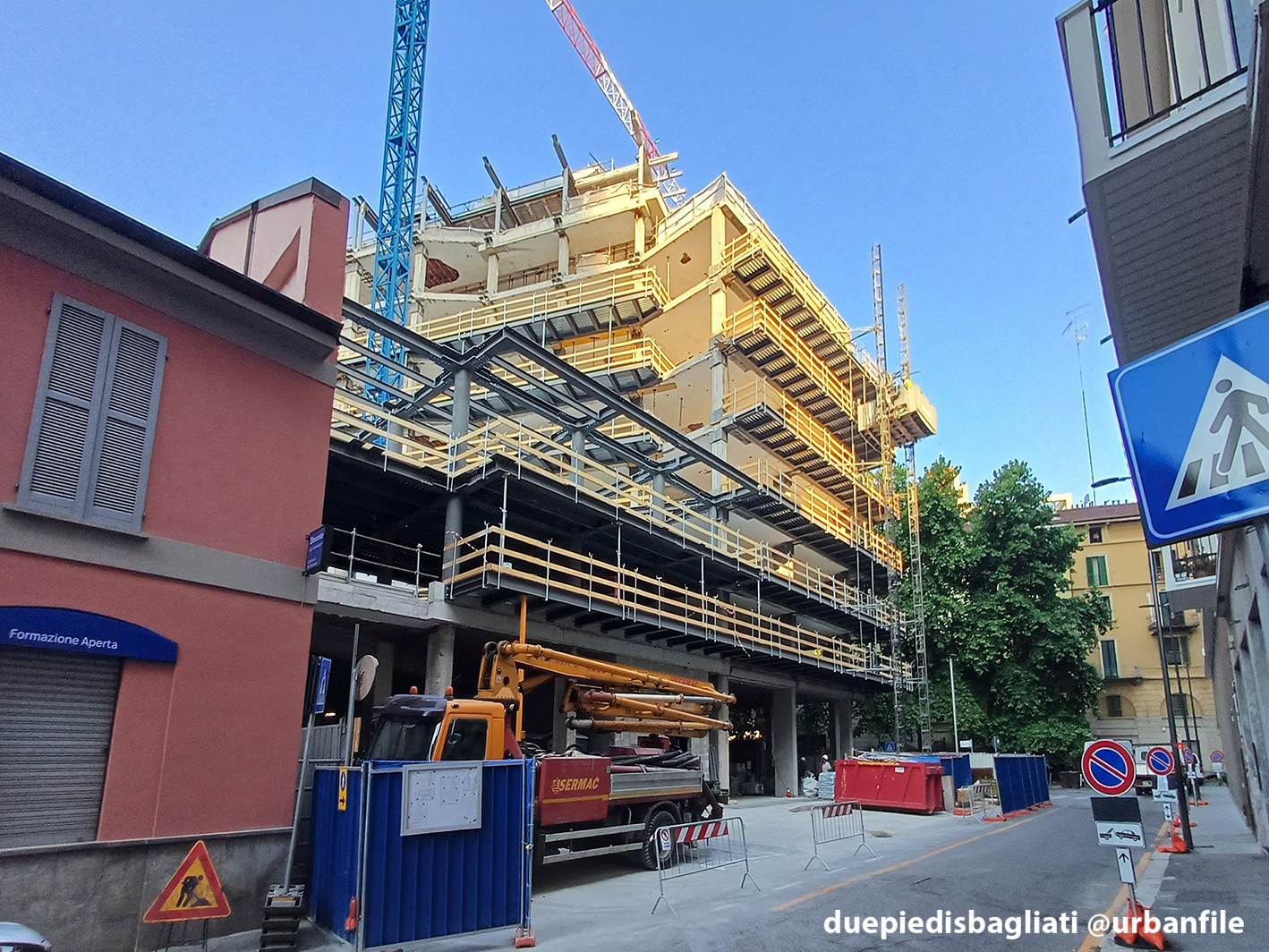 Milano | Porta Nuova – Cantiere The Shred di Via Vespucci 2: luglio 2025