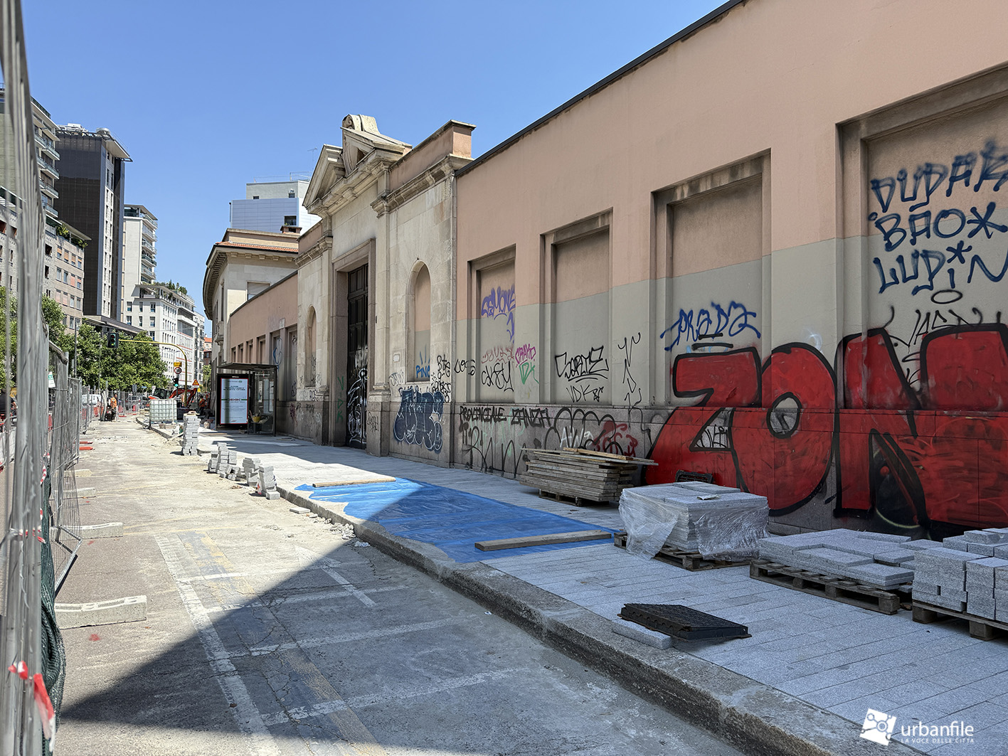 Milano | Centro Storico – Cantiere riqualificazione Via Santa Sofia: luglio 2025