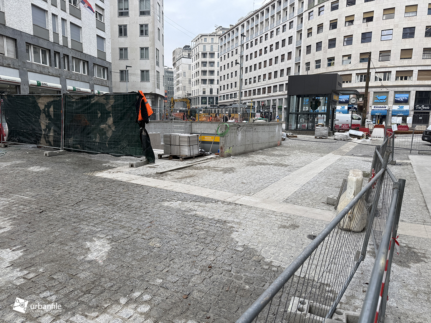 Milano | Centro Storico – Cantiere area M4 Sforza Policlinico e M3 Missori: primi di dicembre 2025