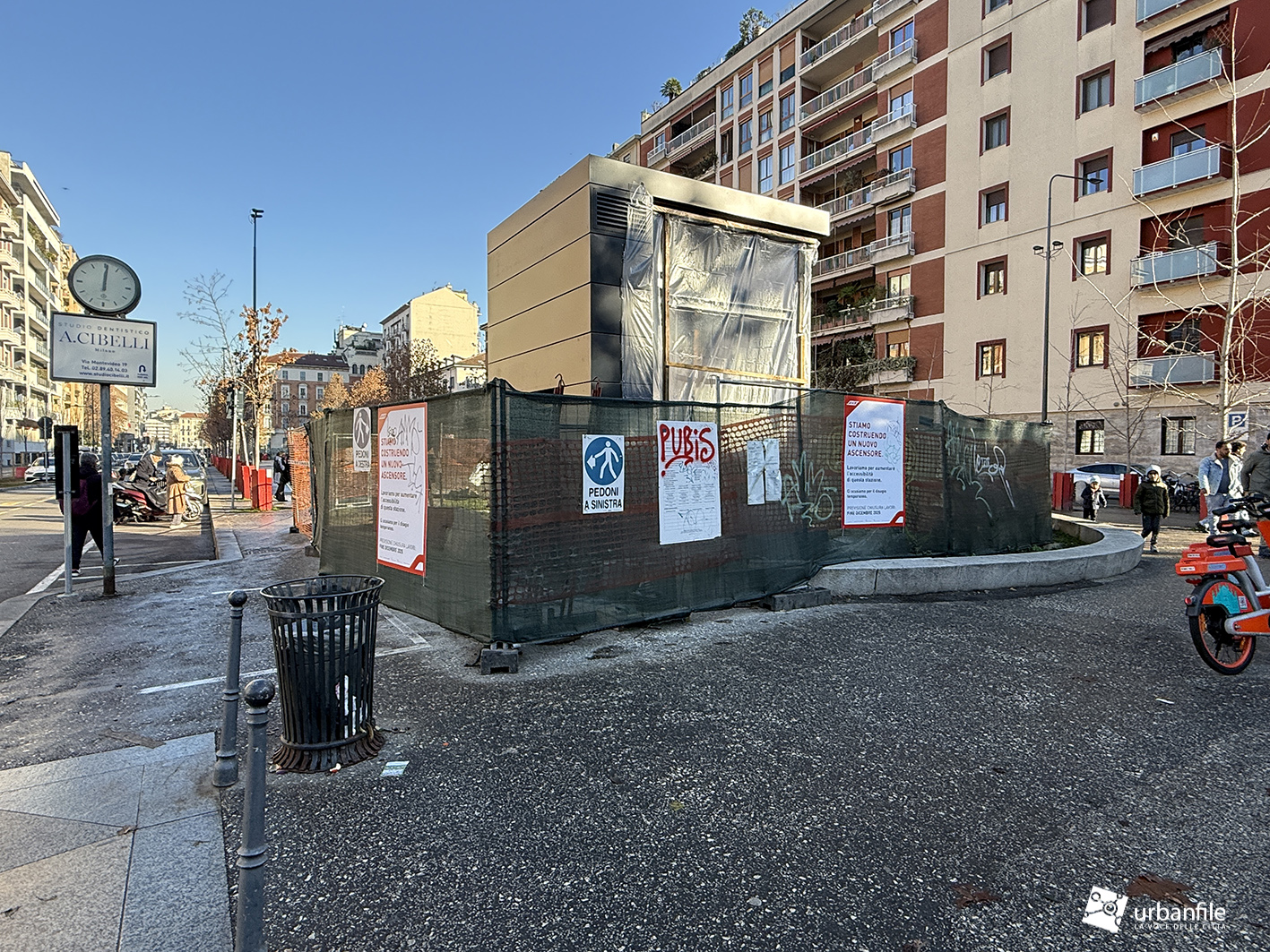 Milano | Porta Genova – Cantiere nuovi ascensori metropolitane: stazione M2 Sant’Agostino