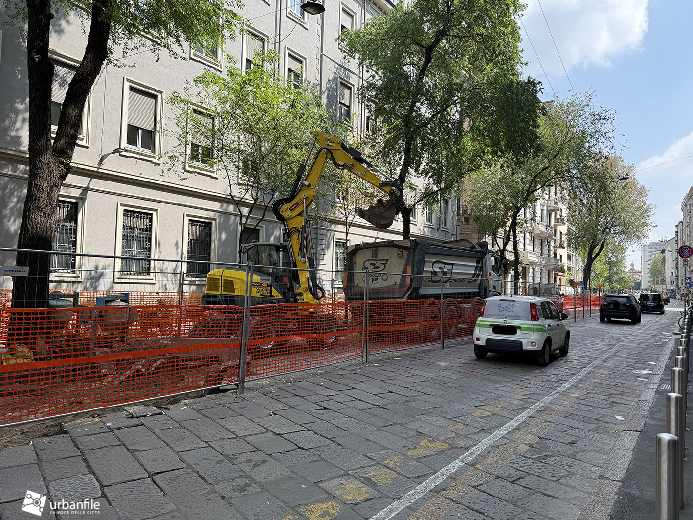 Milano | Cinque Vie – Cantiere di rimozione pavé in via De Amicis: aprile 2026