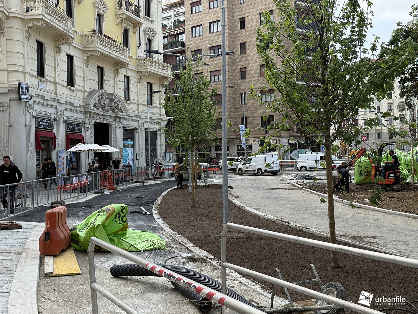Milano | Centrale + Loreto – Cantiere di piazza Caiazzo, via Pergolesi e via Piccini per la preferenziale 90-91: 22 aprile 2026