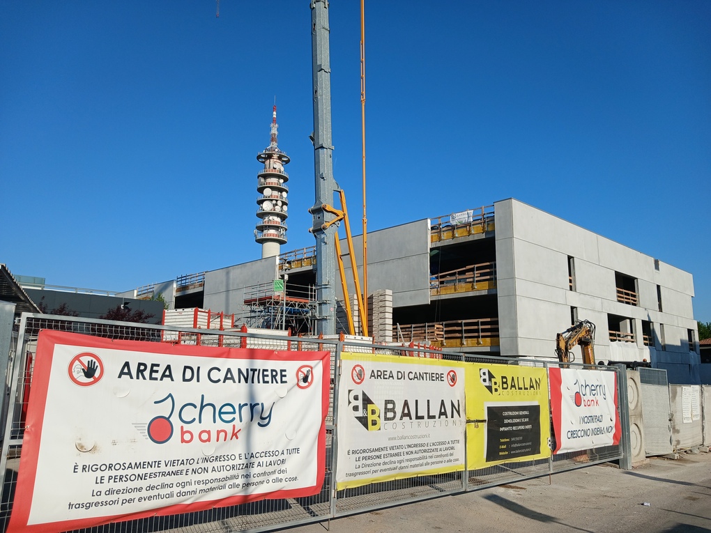 Padova | Nuova sede Cherry Bank: cantiere aprile 2026