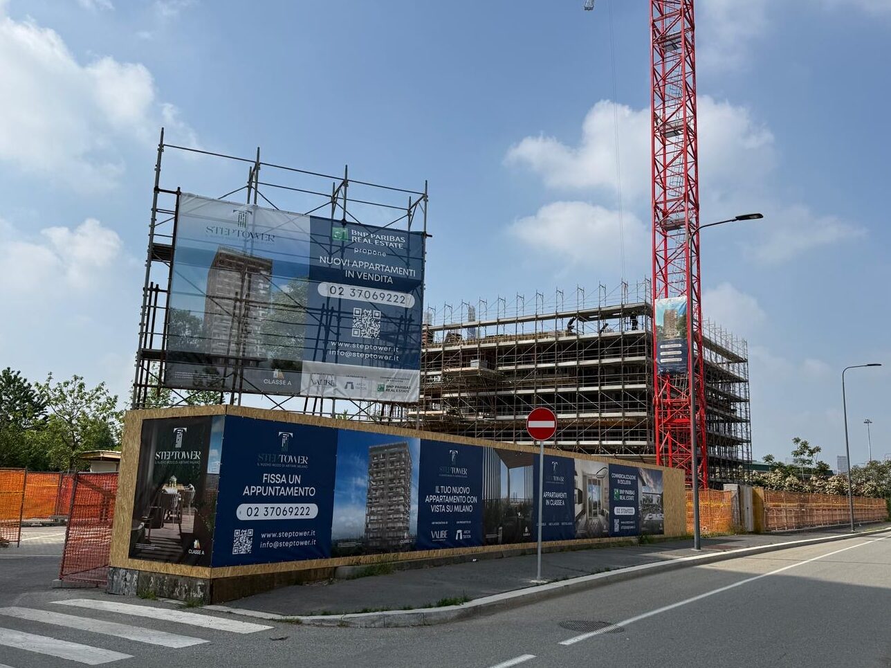 Milano | Roserio – STEPTOWER cresce in via Stephenson: cantiere arrivato al sesto piano, open day per visitare il progetto