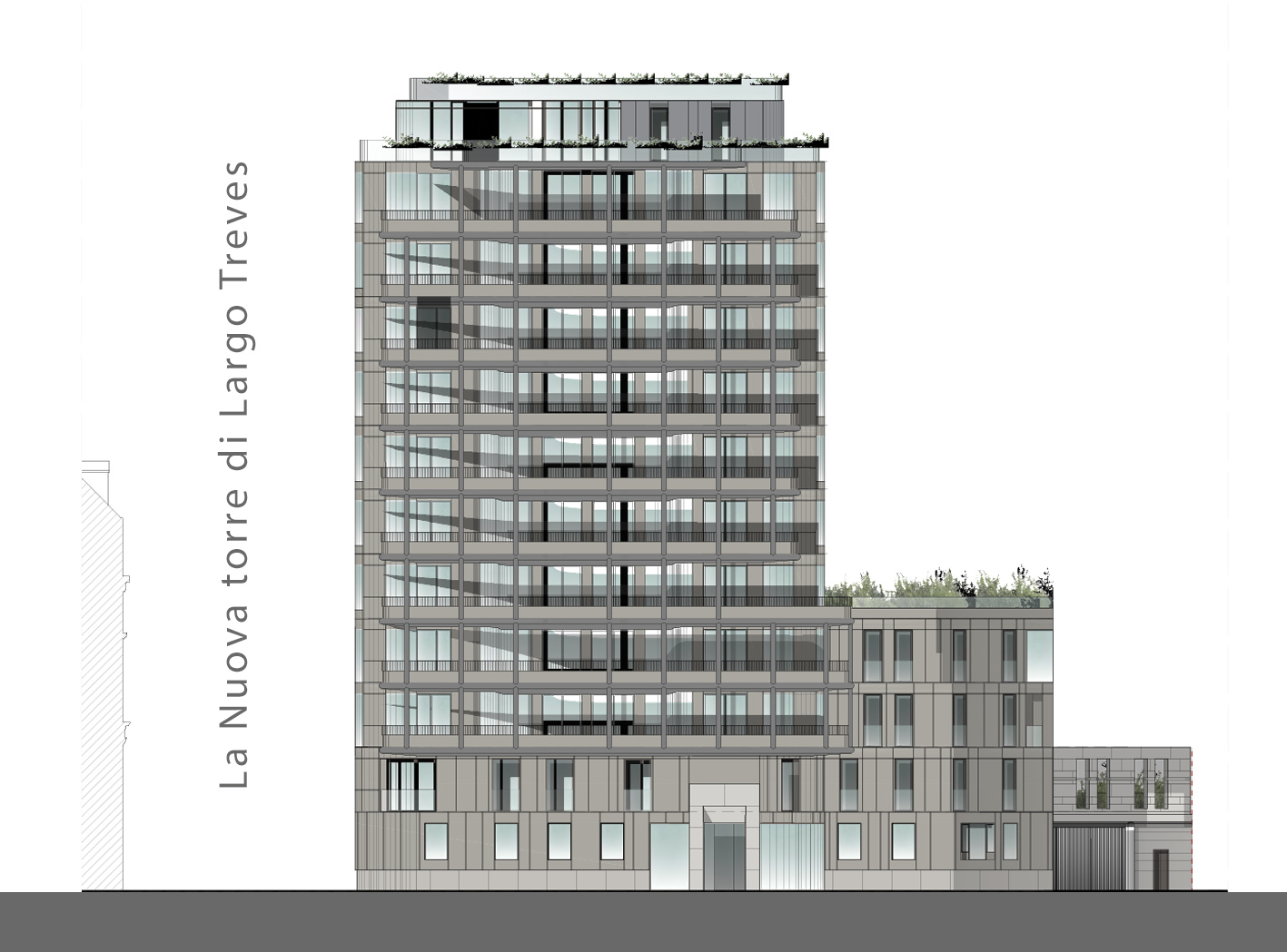 Milano | Brera – Prime immagini del nuovo edificio residenziale di largo Treves